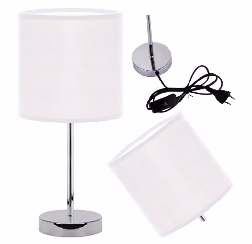 Agnes E14 lampada da comodino bianca