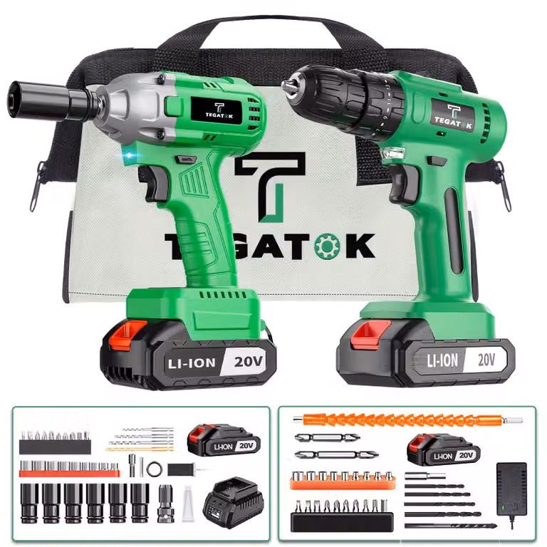 Set di punte per trapano e avvitatore – Trapano a batteria – Trapano a percussione – Avvitatore – Senza fili