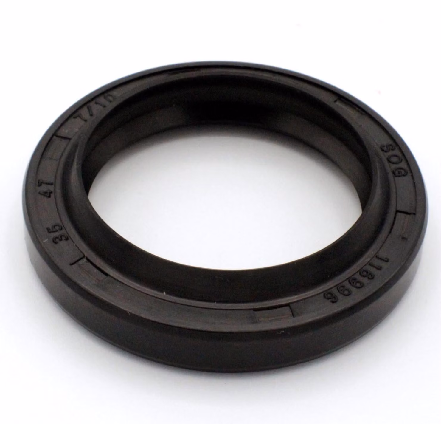 Guarnizione radiale a labbro singolo, 35x47x7/10 mm, in NBR, conforme alla norma DIN 3760
