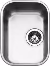 Lavello a una vasca Smeg ALBA in acciaio inox spazzolato argento L: 42 cm, P: 32 cm