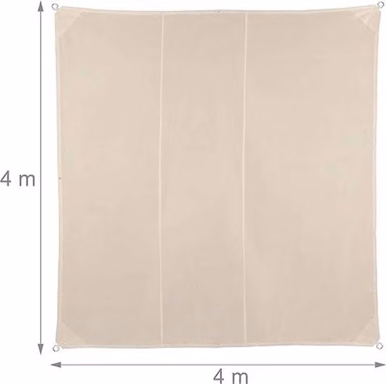 Ombrellone acqua e UV resistente / per terrazza, balcone / parasole 4 x 4 m