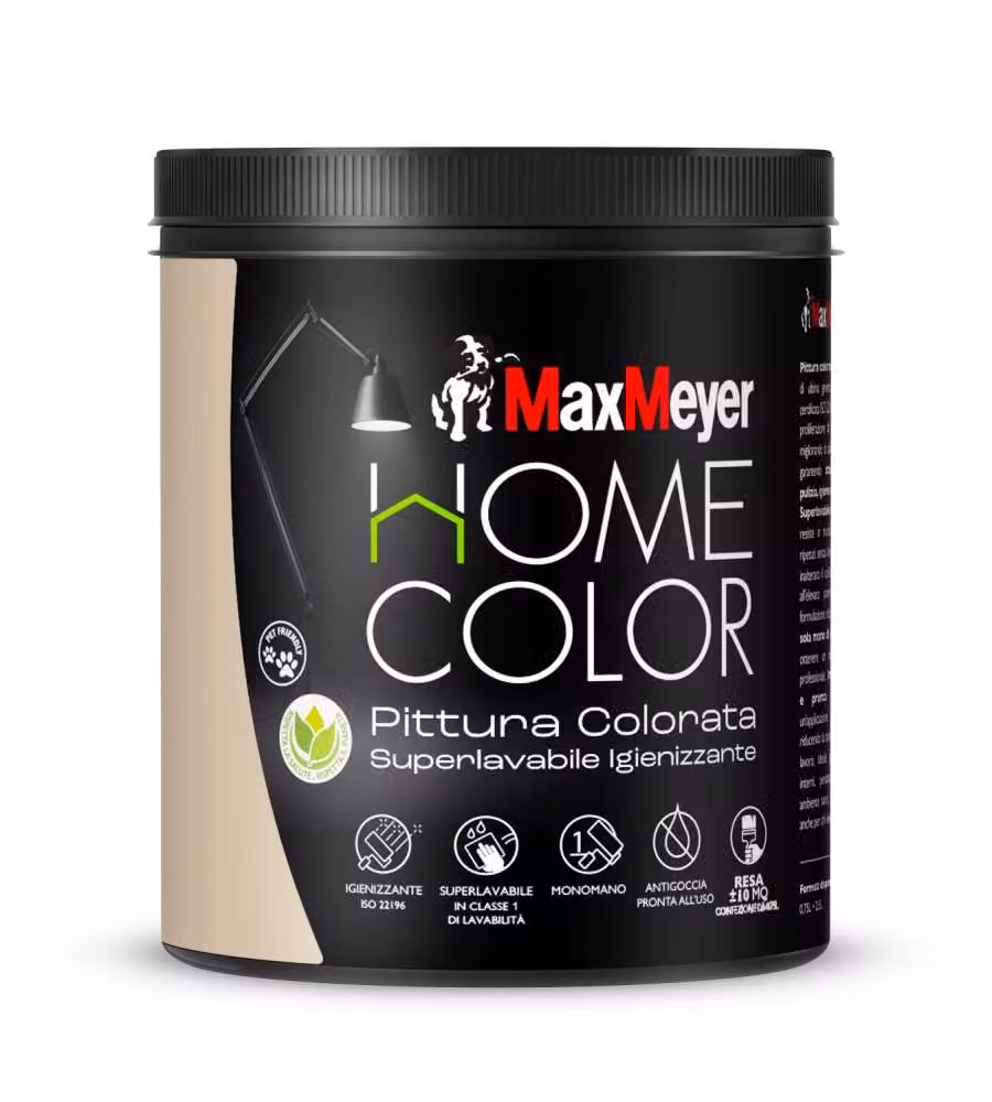 MaxMeyer Idropittura Superlavabile Nocciola 750ml Finitura Opaca