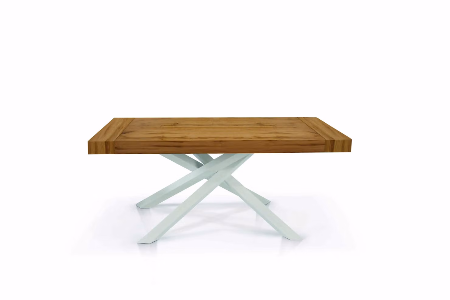 Tavolo TRASTEVERE in legno nobilitato rovere nodato allungabile 160×90 cm – 260×90 cm (Gambe Incrociate)