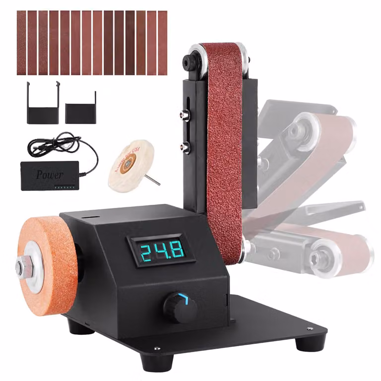 Levigatrice a nastro mini - 350 W - Elettrica - Compatta, dimensioni 15,1 x 9,3 cm