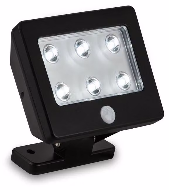 BRILONER- Lampada da esterno a LED con rilevatore di movimento, luce da esterno inclinabile IP54, applique da esterno a LED impermeabile, applique da esterno a LED, nero.