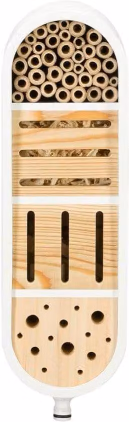 Arte in legno per insetti - Alveare, farfalle e rifugio per coleotteri, 12,7 x 16,2 x 36 cm