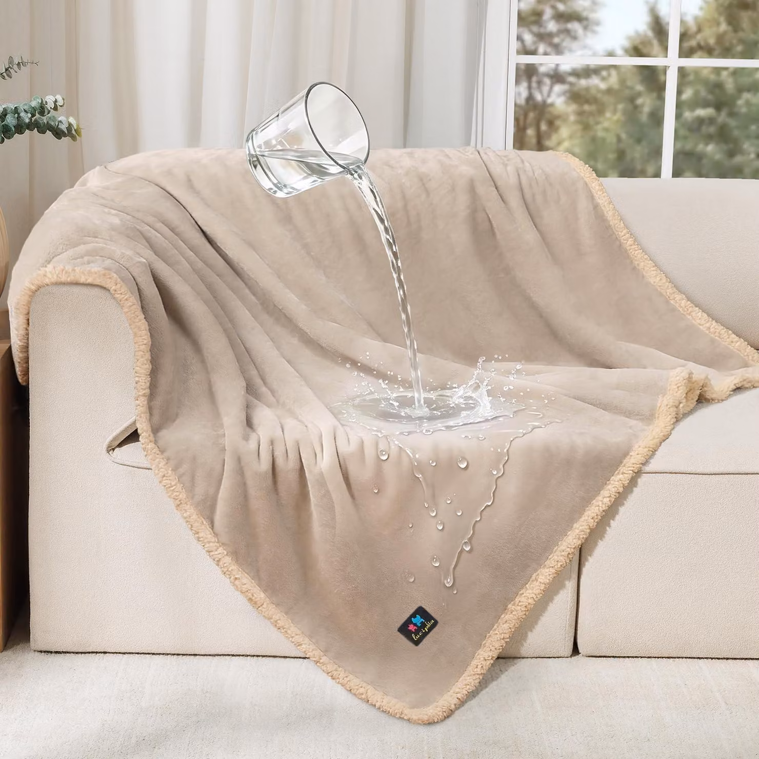 Elzusha - Coperte impermeabili per animali domestici, ideali per divano e letto