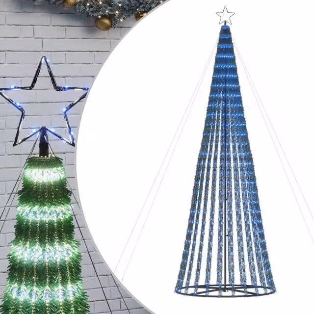Albero di Natale | Decorazioni natalizie a LED 688 LED Blu 300 cm