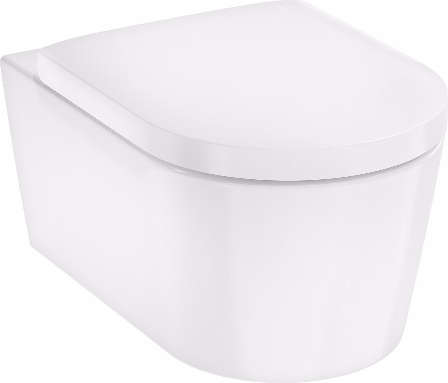 hansgrohe EluPura S Ensemble de WC suspendu 540 AquaHelix Flush, HygieneEffect avec siège de WC SoftClose et QuickRelease, 62055450, 62055450