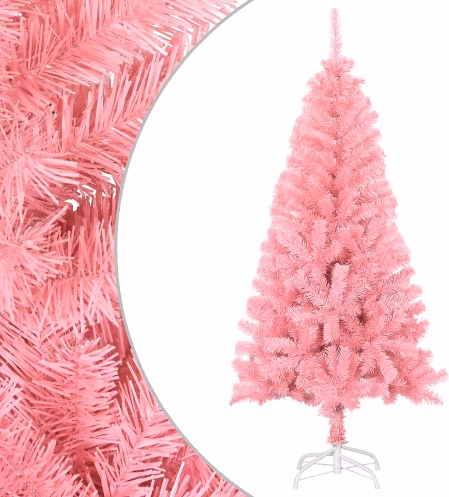 Maison Exclusive - Albero di Natale artificiale con supporto, rosa, 150 cm, in PVC