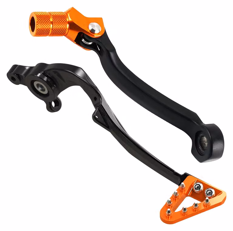 Leva del freno, design regolabile, alluminio leggero, set arancione