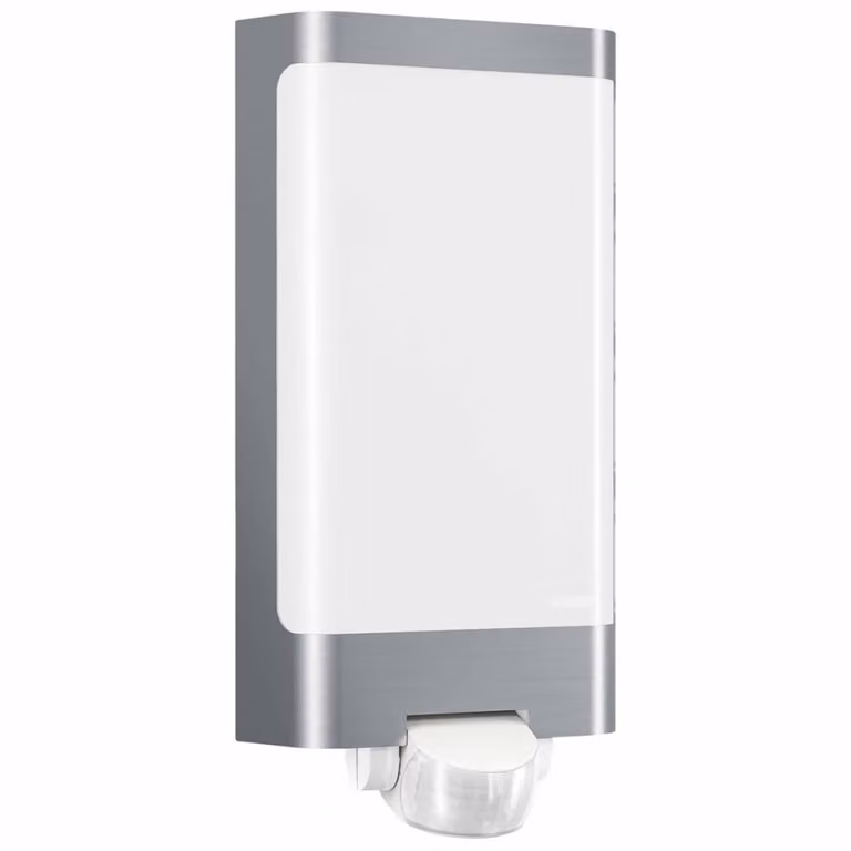 Lampada da parete a LED per esterni Steinel IP44 9,3 W 946 lm 3000 K in acciaio inox con sensore di movimento
