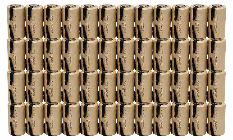 Batterie ricaricabili Ni-Cd, capacità 2800mAh, compatibili con utensili elettrici, confezione da 40 batterie, 1,2V