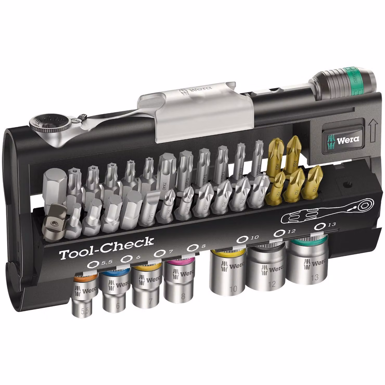 Set di punte da 38 pezzi Tool-Check Wera | 4013288162526