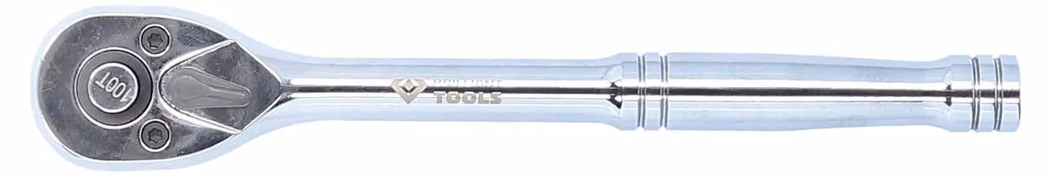 BRILLIANT TOOLS Cricchetto reversibile 3/8" con impugnatura in metallo 100 denti - BT021995