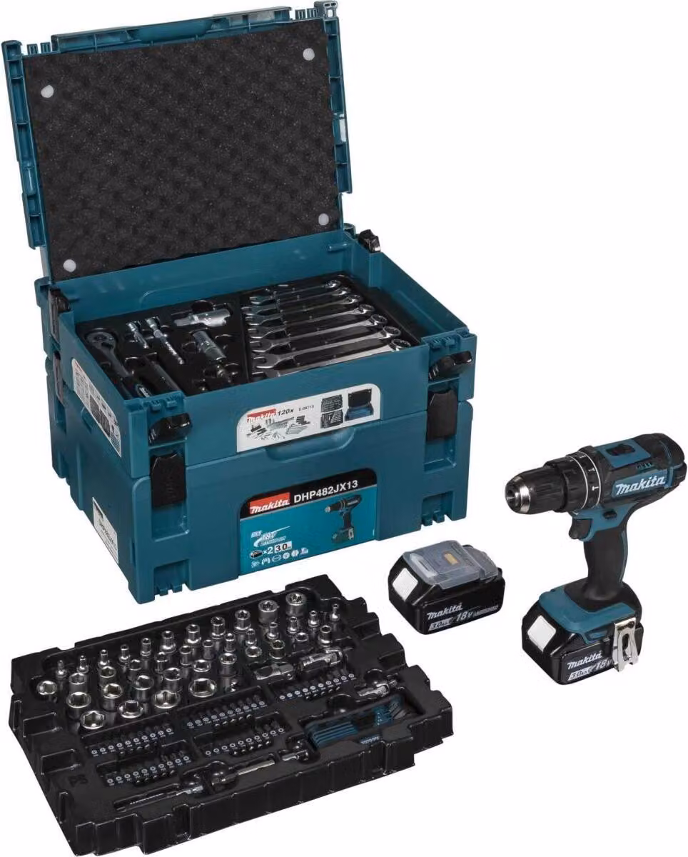 Trapano a percussione a batteria Makita DHP482JX13