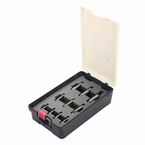 Set di punte di centraggio Optimum, 10 pezzi, 0,75-4,5 mm, HSS, 3203010