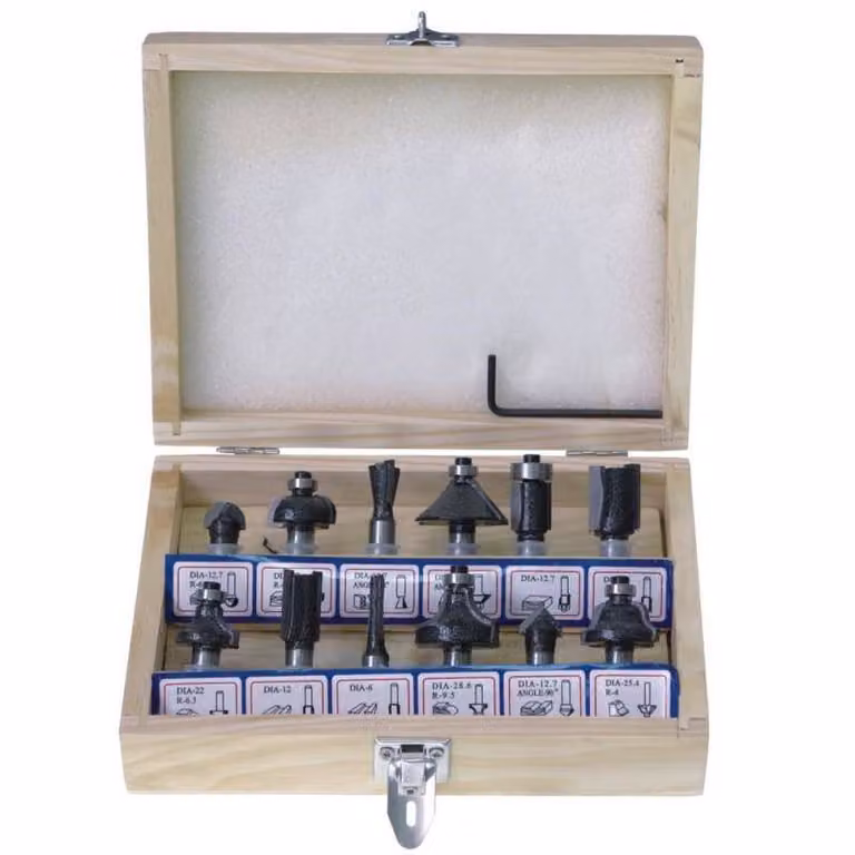 Set Di 12 Frese In Metallo Duro Dedra 0780