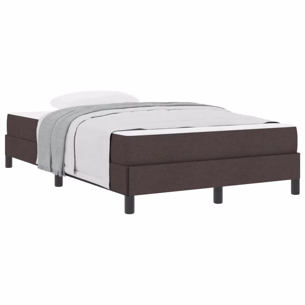 Letto a molle moderno vidaXL in tessuto marrone con molle a tasche individuali L/P: 120 x 200 cm – 2