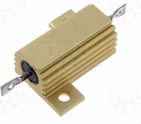 1x Resistenza: Resistenza a filo con dissipatore di calore, 4,7Ω, montaggio a vite, 25W, codice prodotto 6-1625971-4. Resistenza