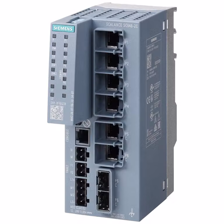 Siemens SIEM 6GK5646-2GS00-2AC2 SCALANCE SC646-2C Apparecchio per la sicurezza informatica - 1 Gbps - NAT