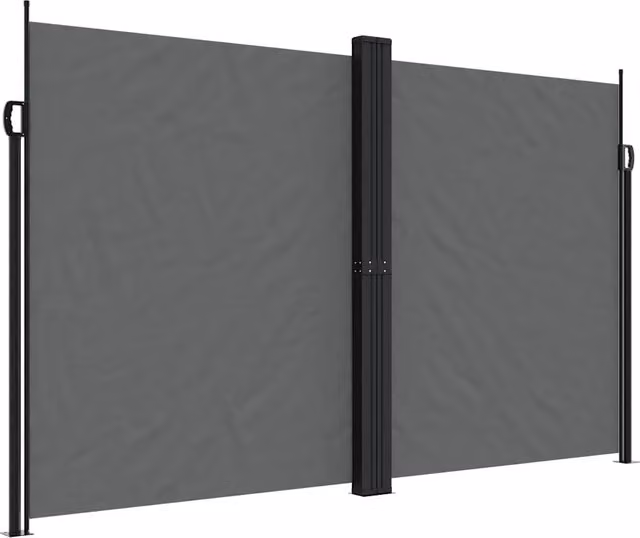Tenda da Sole | Tenda parasole Laterale Retrattile Antracite 200x1000 cm