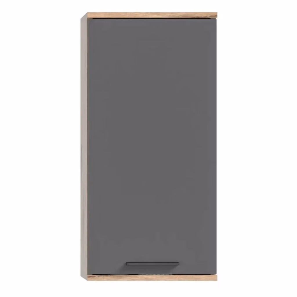 Mezza colonna bagno SELMA Meublorama con 1 porta, Grigio antracite, L/P/H: 24 x 37 x 77 cm – 2