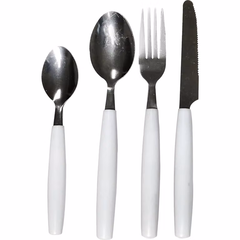 Servizio posate Avril Gusto Casa in acciaio inox lucido, 24 pezzi, colore bianco