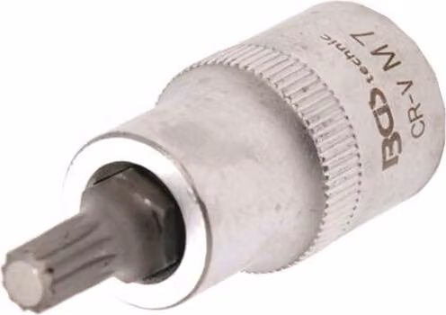 BGS bit presa quadra 12,5 mm (1/2") interno multidente (per XZN) M7 - 4355