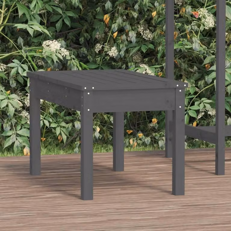 Panca da giardino in legno massello, dimensioni 80 x 44 x 45 cm