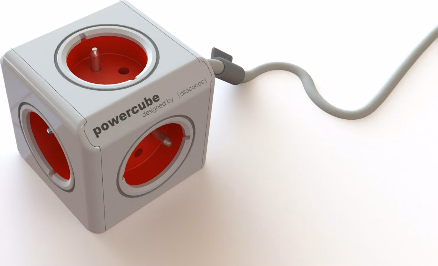 Allocacoc PowerCube cavo di prolunga per interni 1,5 m 5 prese CA Grigio