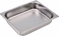 Bacinella per alimenti Ilsa Gastronorm in acciaio inox color argento, capacità 3,8 l