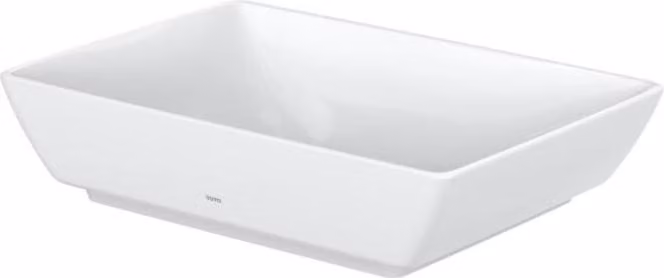 TOTO WU lavabo à poser, sans trou pour robinetterie, avec trop-plein, 550x380mm, Cefiontect, L1735E, L1735E