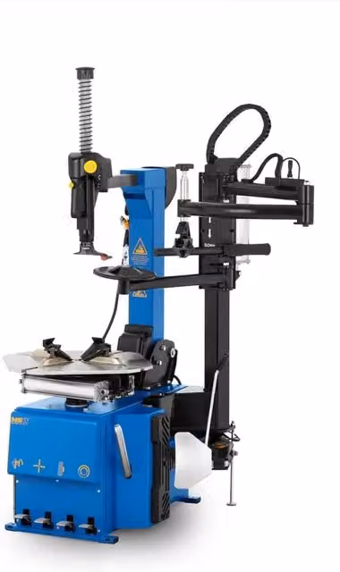 Smontagomme MSW da 1.100 Watt con braccio d'assistenza per cerchi da 12 a 24 pollici, colore blu
