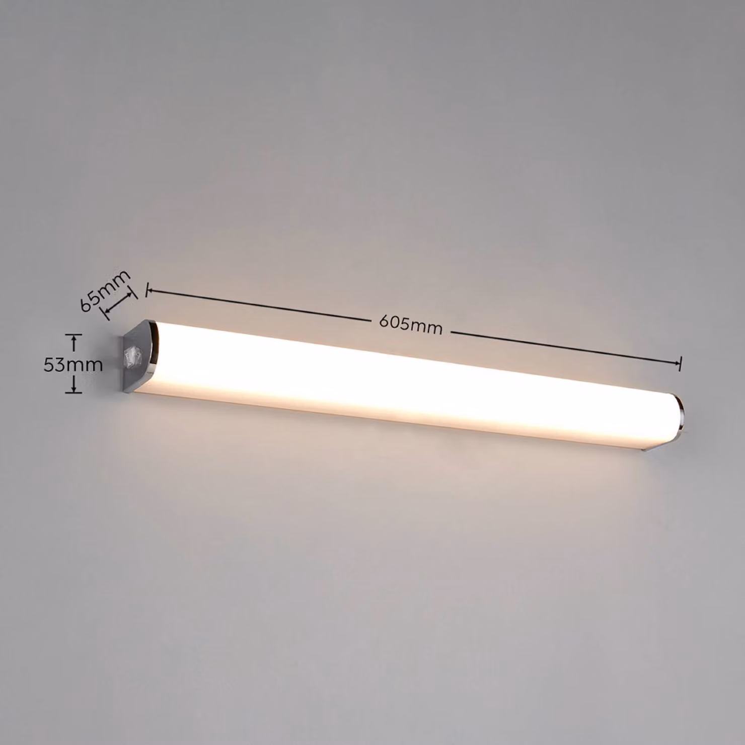 Trio Lighting Applique da parete Giacomo, Cromo / Argento, Bagno, Metallo, Moderno, Applique
