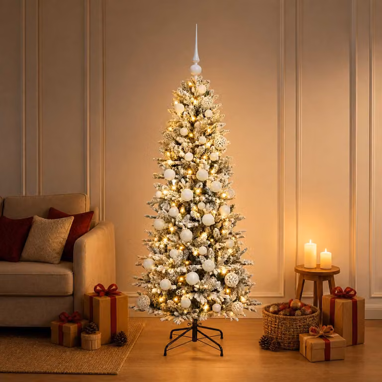 vidaXL Albero di Natale artificiale con palline 150 cm 150 LED