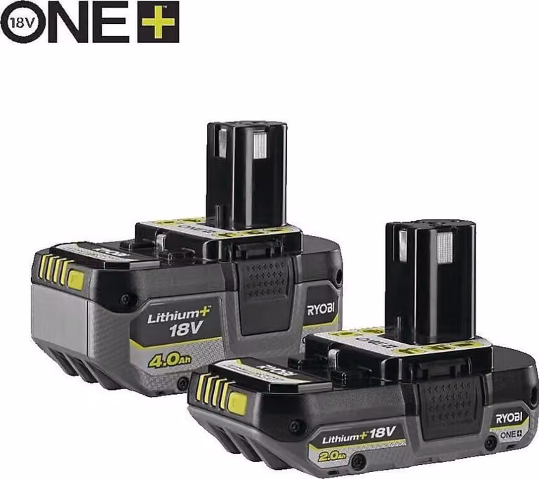 Set batteria Ryobi 'RB18242X' – 18 V (4 Ah e 2 Ah)