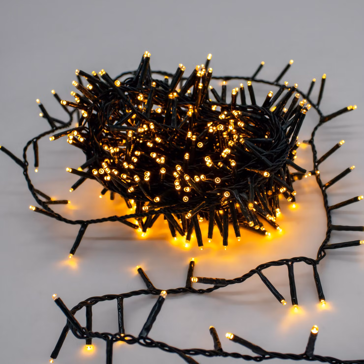 Luci natalizie oro soft 11m per esterni con timer - 500 LED - Illuminazione decorativa da giardino dimmerabile con spina di rete