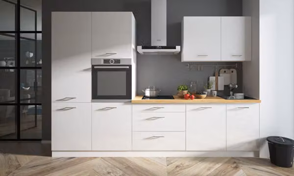 Mobile cucina 310cm bianco / mobile cucina acrilico bianco lucido cucina moderna