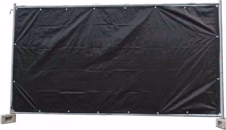 Telone da cantiere 160 g/m² nero PE 1,76 m x 3,41 m