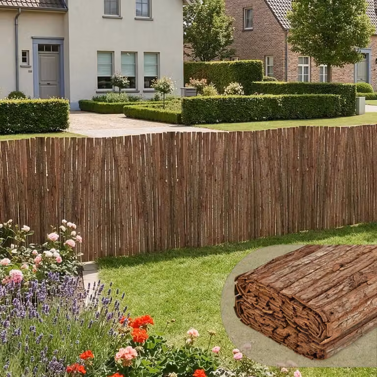 Stuoia di corteccia 'Zamora' Schermo privacy in corteccia d'albero 100 x 300 cm