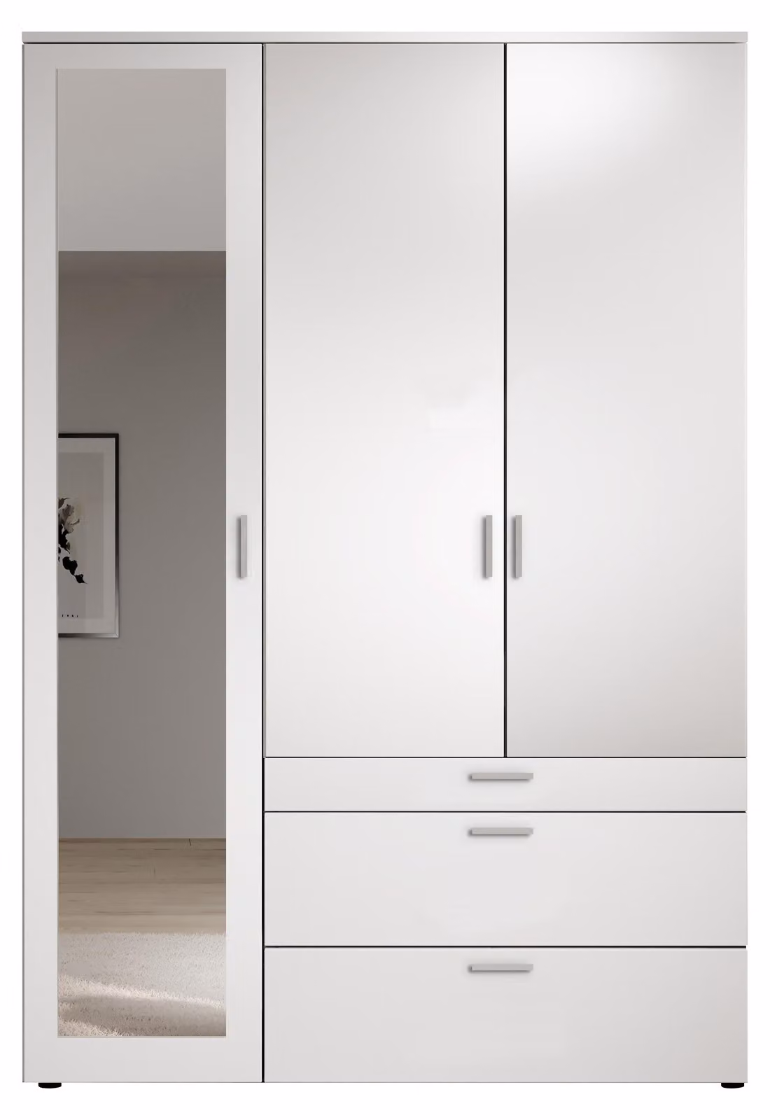 Armadio HARPER BOSA WD 135x195x56 cm bianco Armadio con ante a battente