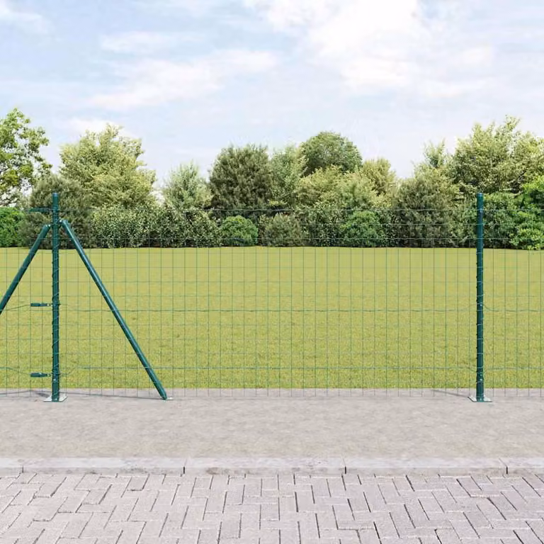 Maison Exclusive - Recinzione con Posto Verde 0,8 x 25 m Acciaio