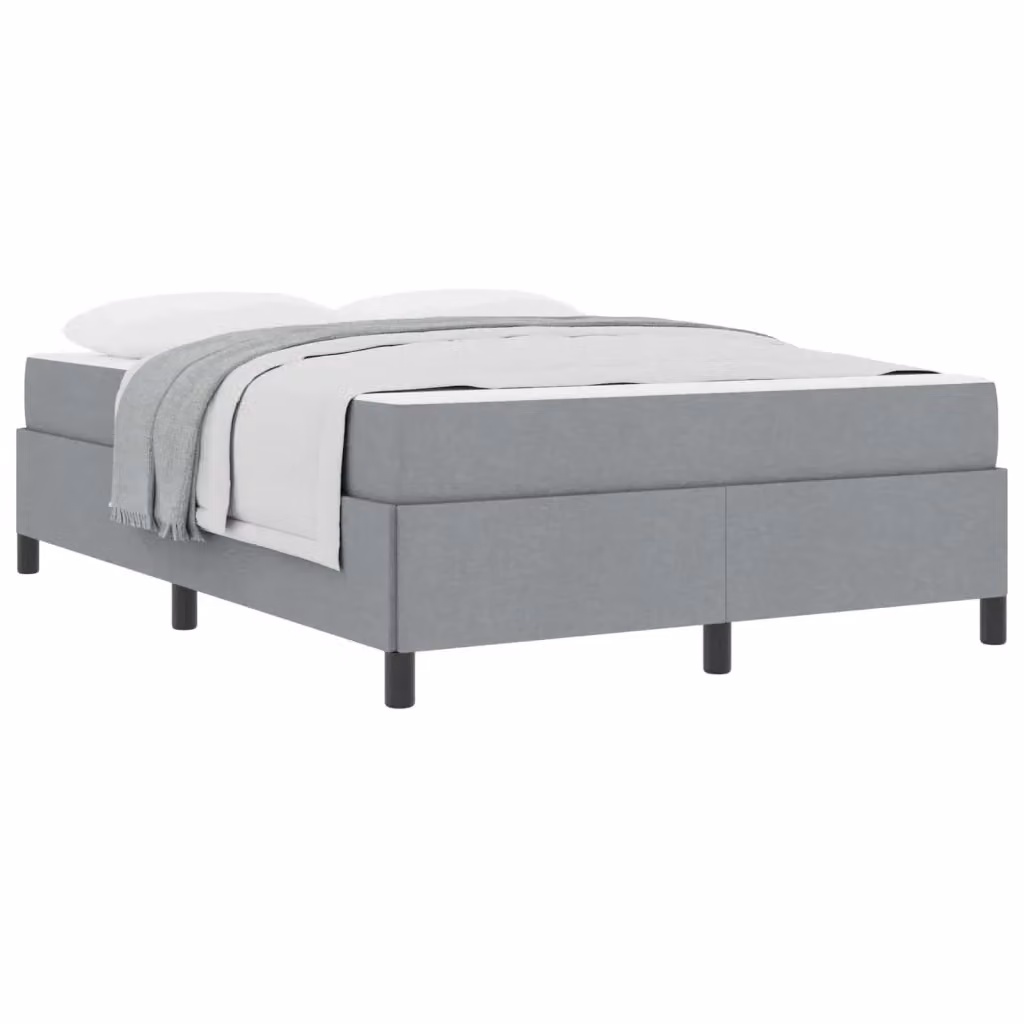 Letto a molle moderno vidaXL in tessuto grigio L: 160 cm, P: 200 cm – 2