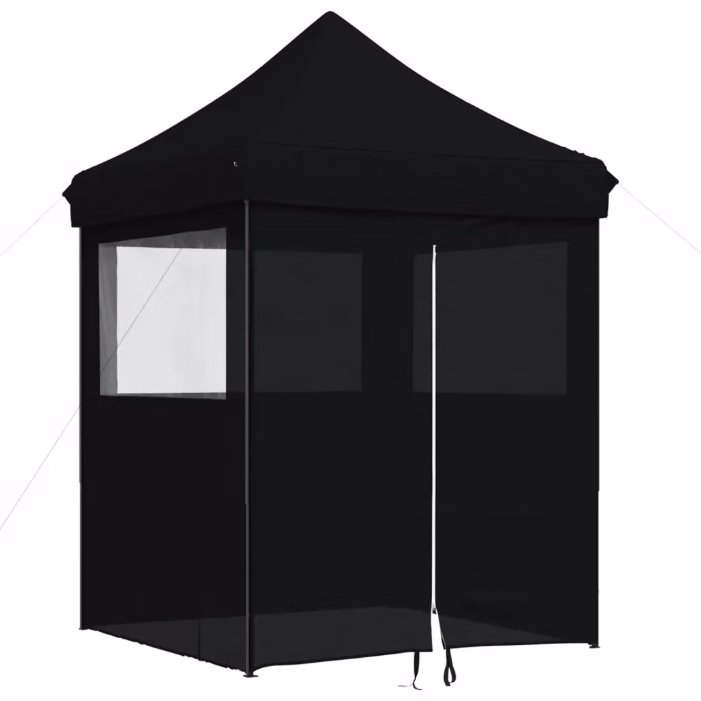 Tenda da festa Party-Tenda in tessuto Oxford e PVC con struttura in acciaio, colore nero, L 200 cm x P 200 cm x H 306 cm – 2