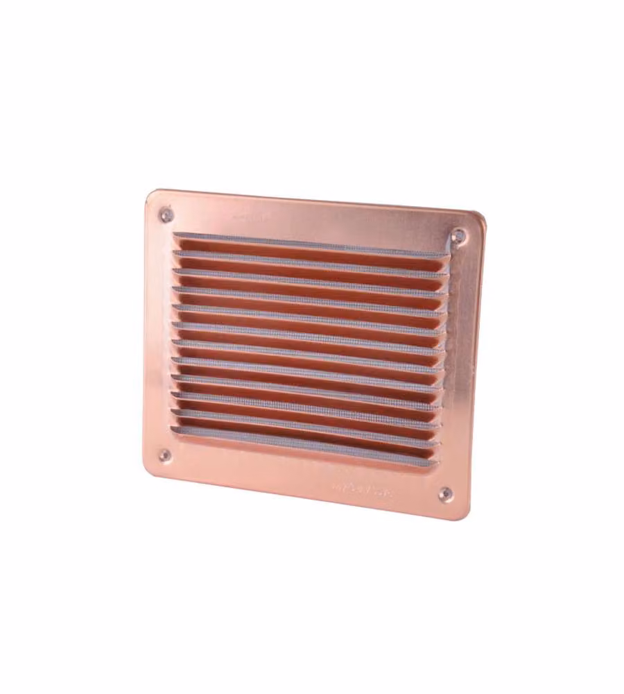 Griglia Rame Rettangolare 193x165 mm con Rete Antinsetti
