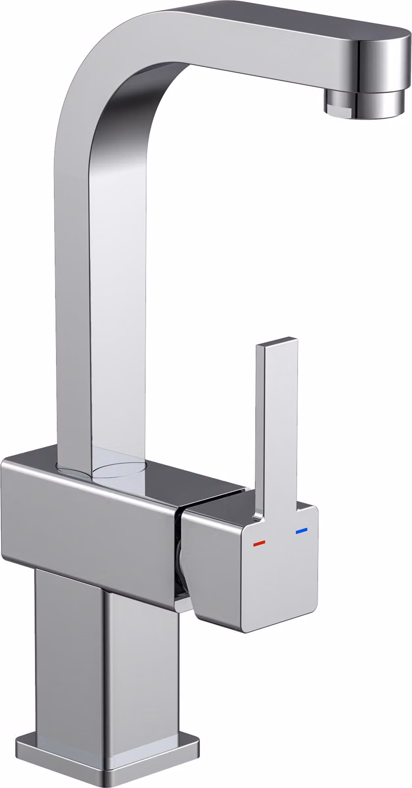 Miscelatore per lavabo SCHÜTTE SIGNO, rubinetto da bagno per lavabo da appoggio, miscelatore per lavabo cromo