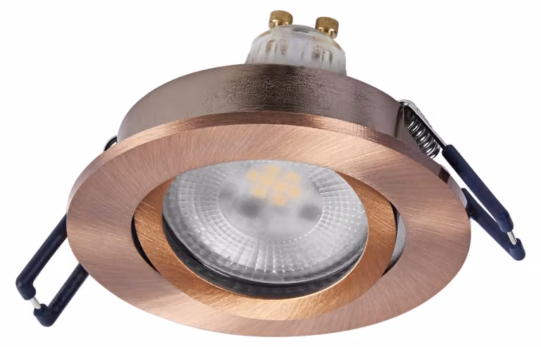 Set di faretti da incasso a LED OSRAM Spot Set, dimmerabili, 6 W, rosso-ottone, 500 lm, 2700 K (bianco caldo), CRI ≥ 80, dimmerabili, alluminio, set da 3 pezzi