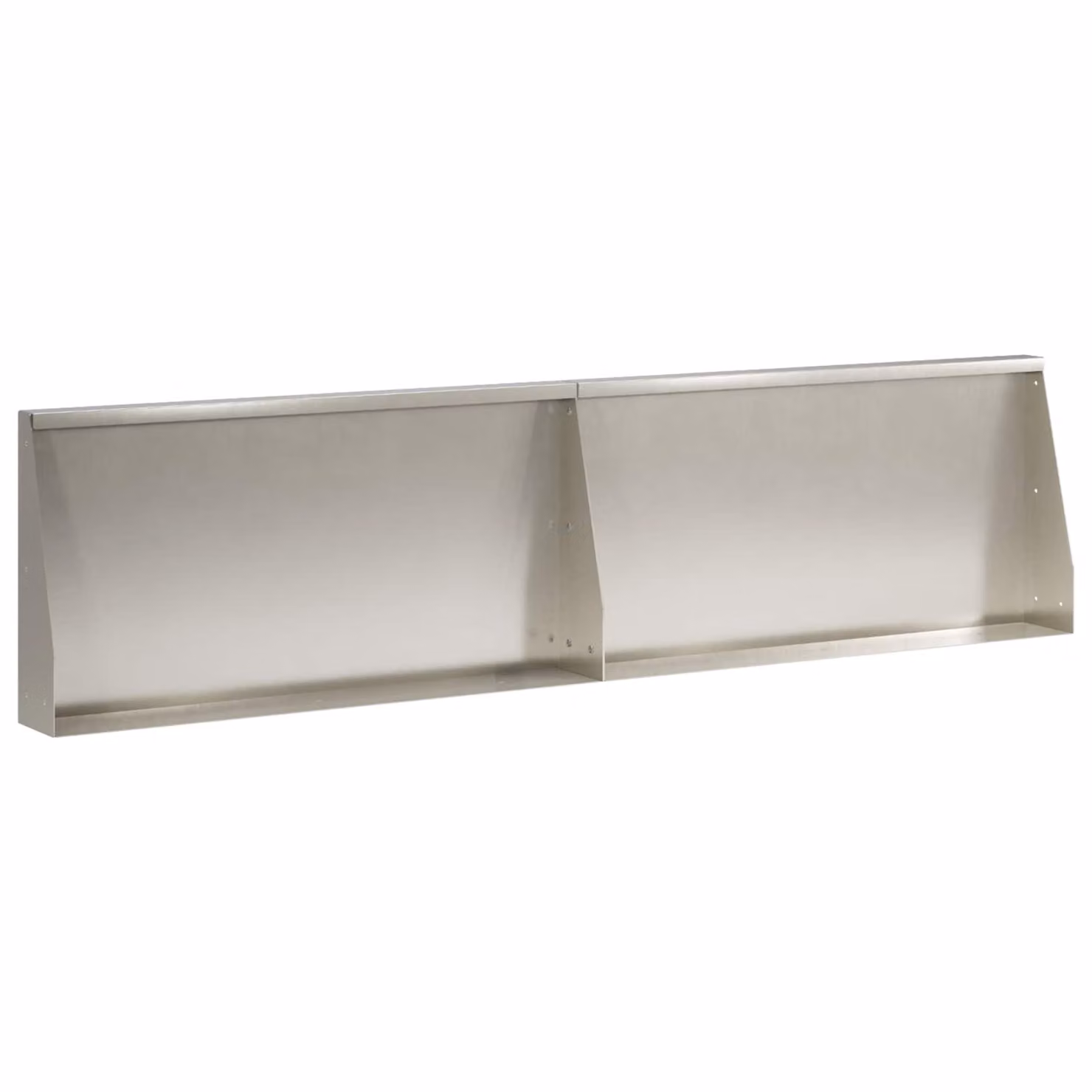 Set di 2 pezzi di aiuole rialzate vidaXL in acciaio inox argento, L 80 cm x P 30 cm x H 12 cm