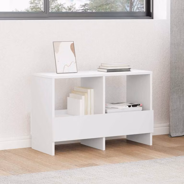 Scaffale per riviste vidaXL Bianco Moderno L: 68,5 cm, P: 30 cm, H: 45 cm